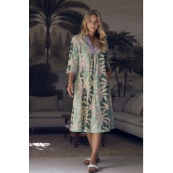 Vestido Cannes Palmeras Verde 2